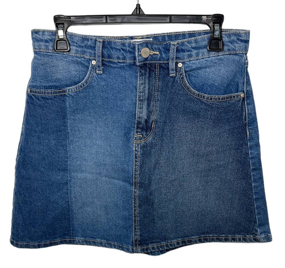 WILLIAM RAST Blue Glow A-Line Skirt SZ 27